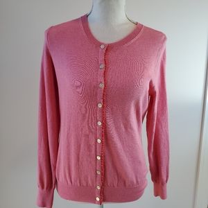 Banana Republic Pink Cashmere Blend Cardigan